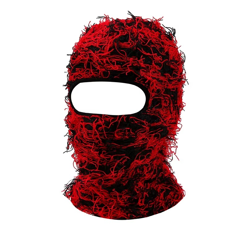 Balaclava Distressed Knitted Full Face Ski Mask