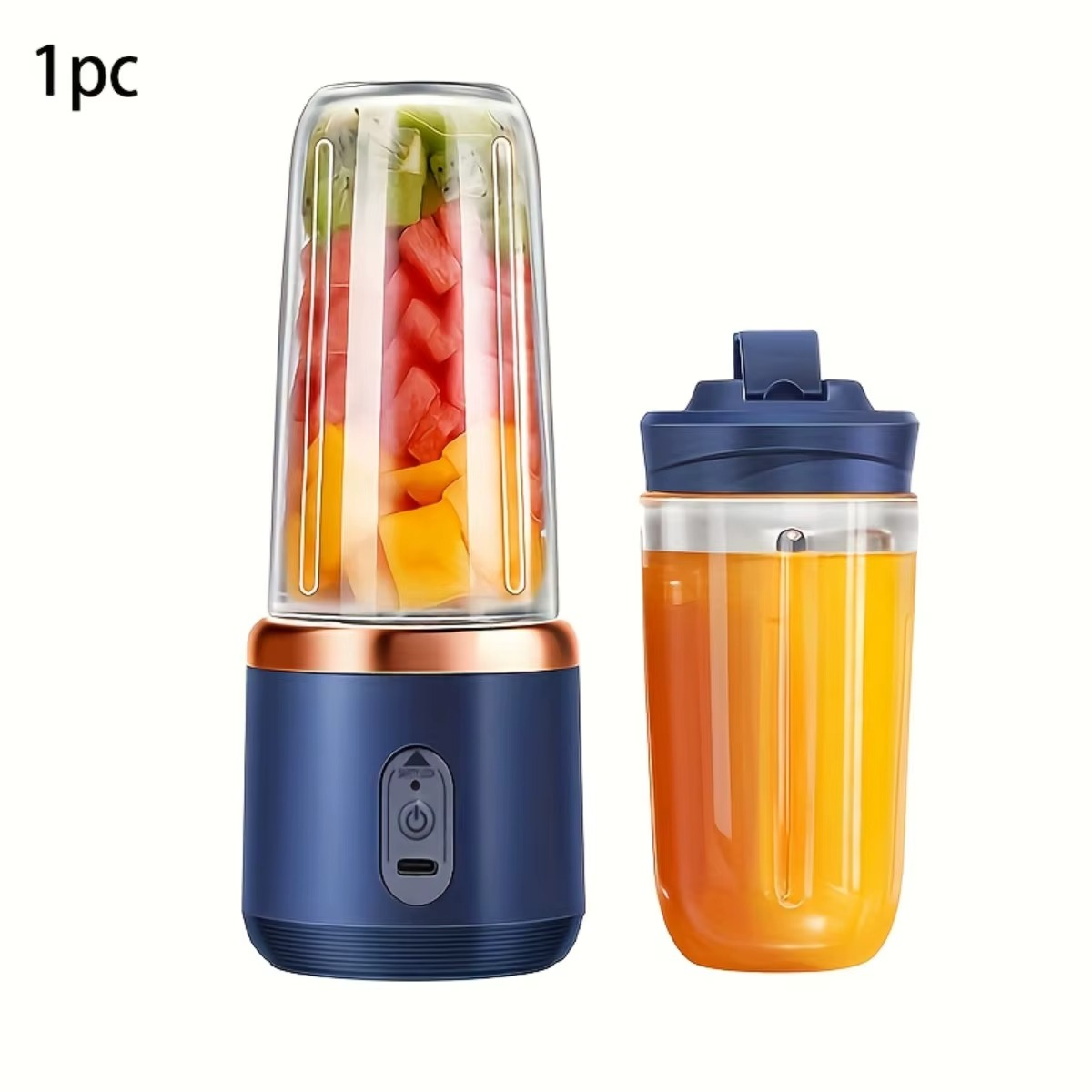 Portable Double Cup Fruit & Vegetable Juicer