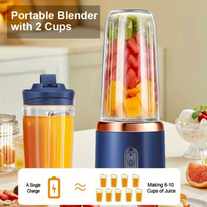Portable Double Cup Fruit & Vegetable Juicer