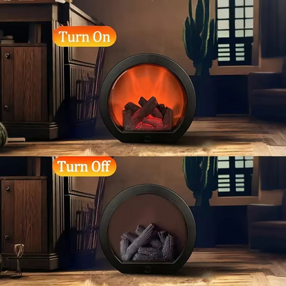 LED Fireplace Lamp Realistic