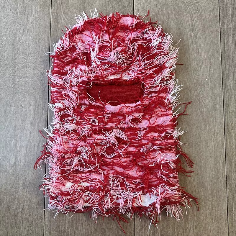 Balaclava Distressed Knitted Full Face Ski Mask