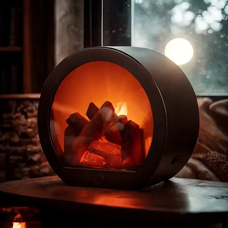 LED Fireplace Lamp Realistic